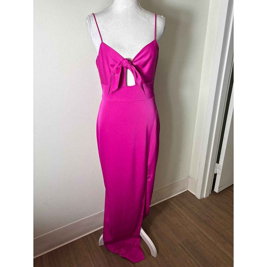 Aiden by Aiden Maddox Fushia Floor Length Gown Sz 2