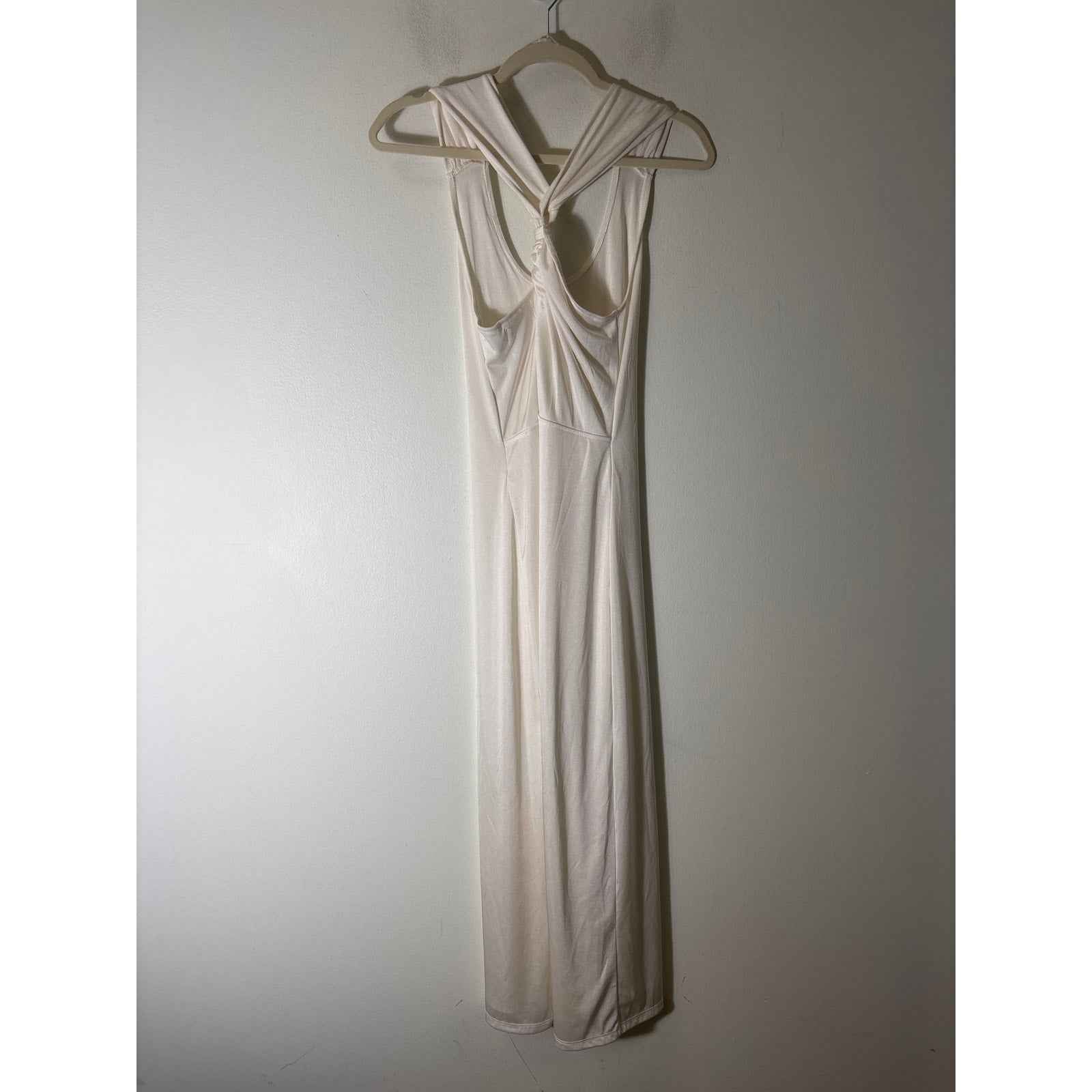 Banana Republic Ivory Sleeveless Racerback Maxi Dress Sz XS