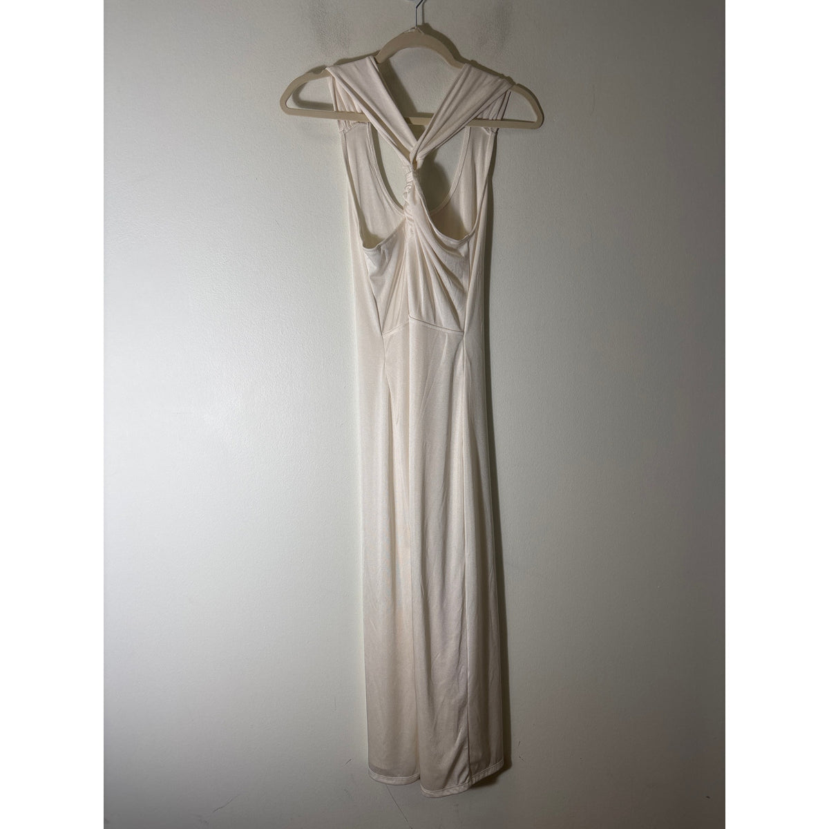 Banana Republic Ivory Sleeveless Racerback Maxi Dress Sz XS