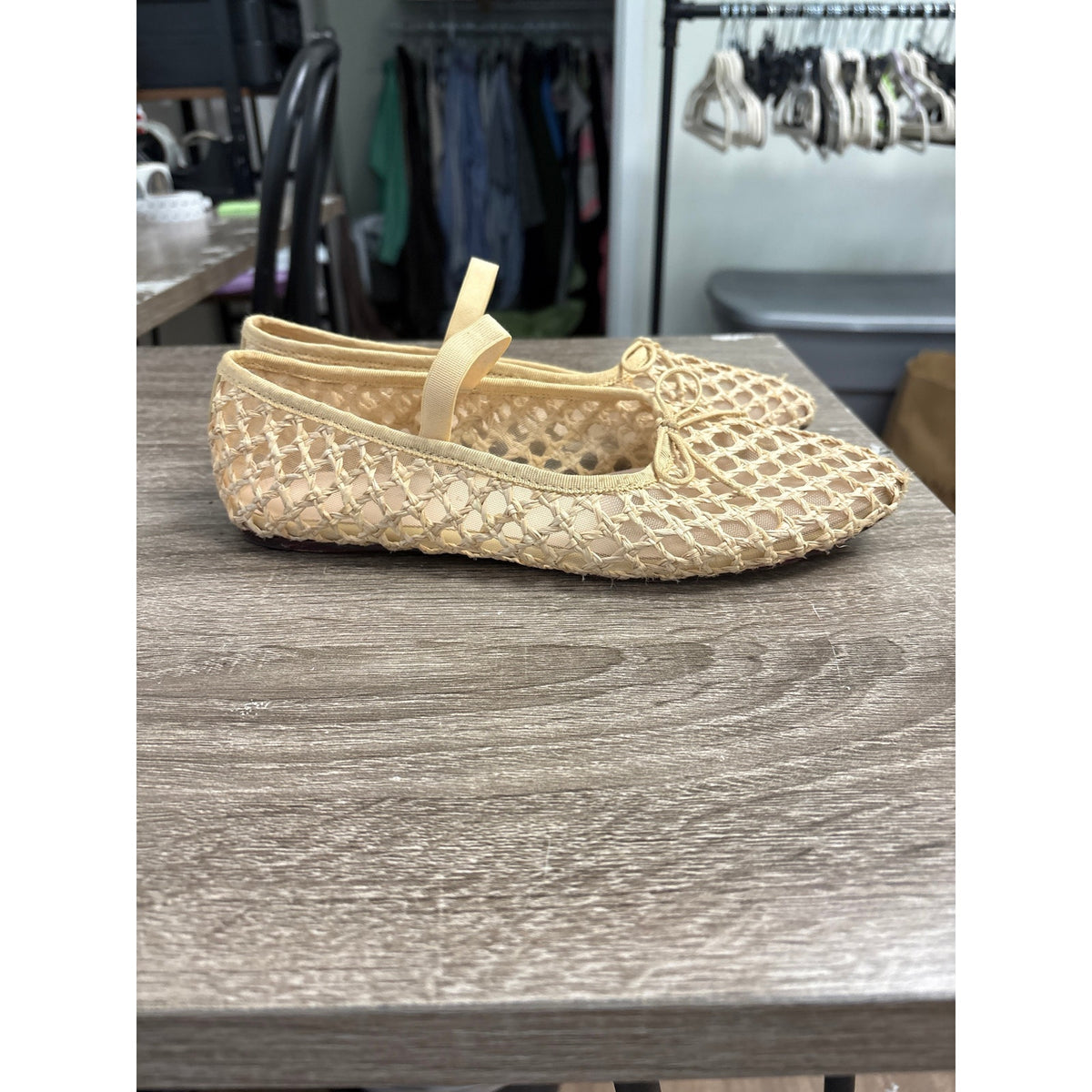 Loeffler Randall Raffia Weave Ballet Shoes Sz 8.5