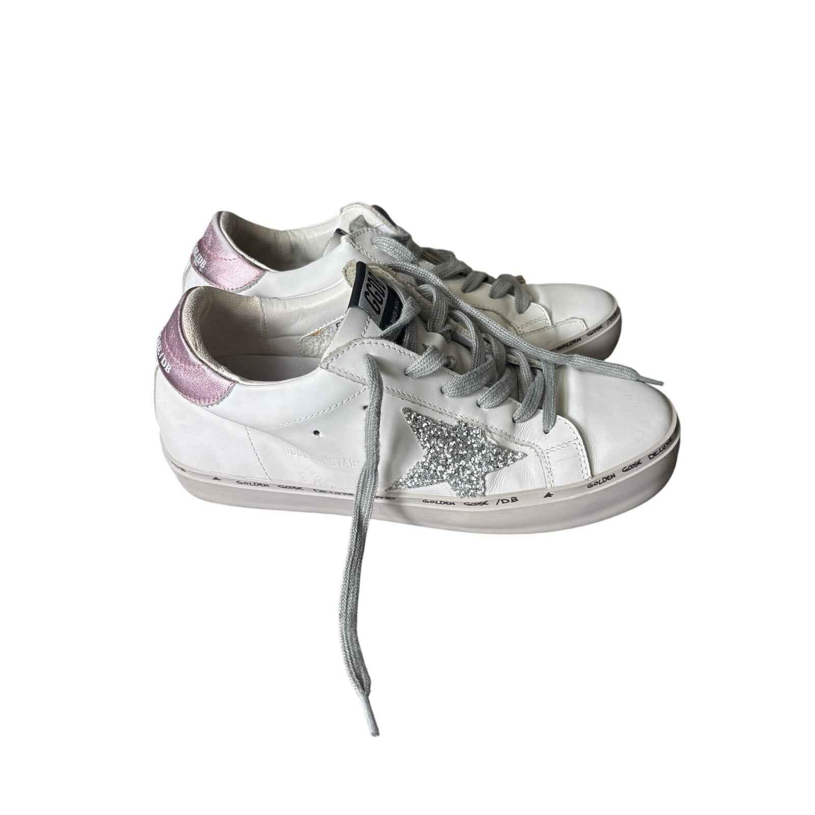 Golden Goose White Hi Star Fashion Sneakers Sz 8