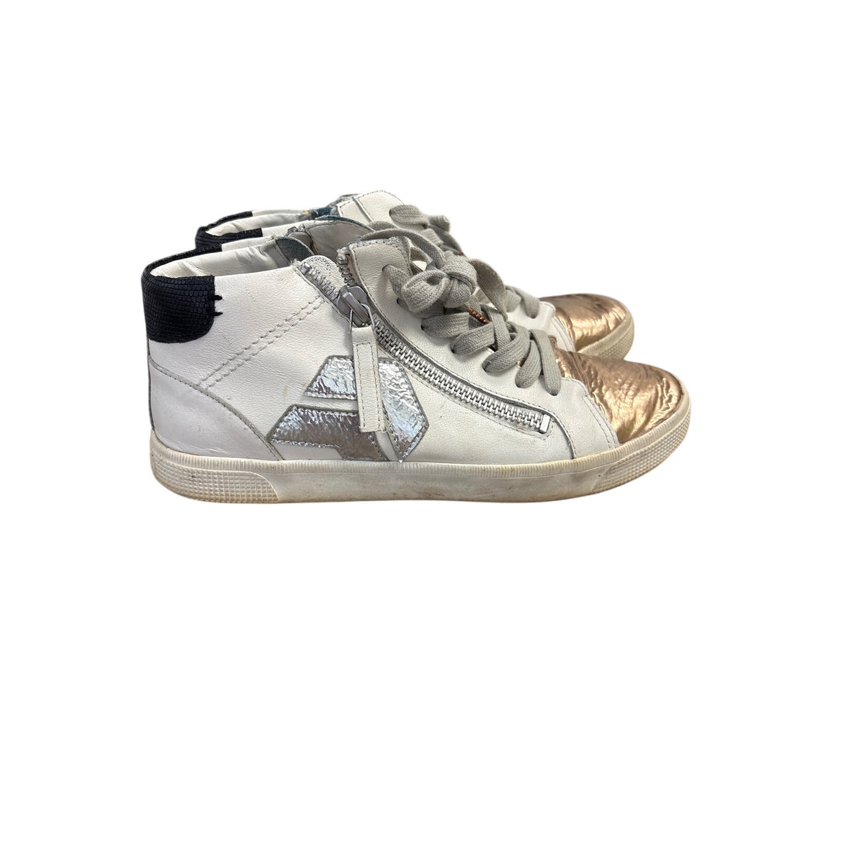 Dolce Vita Metallie Toe White High Tops Sz 10
