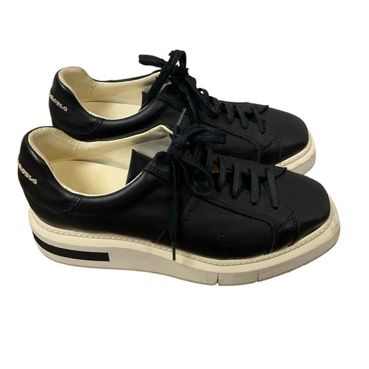 Manuel Barcelo Black Platform Sneakers Sz 40 (9.5)