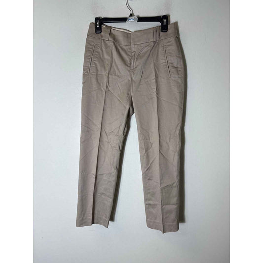 Banana Republic Tan"Martin Fit" Stretch Ankle Pants Sz 4R