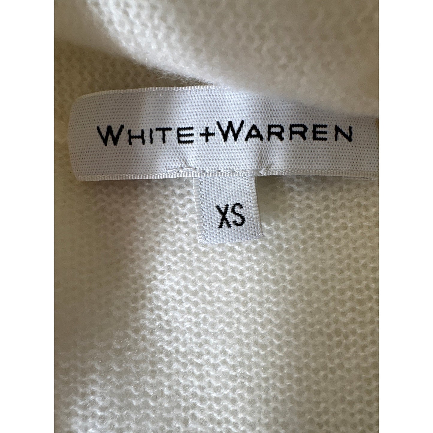 White + Warren Off White Long Sleeve Cashmere Cardigan Sweater Sz XS