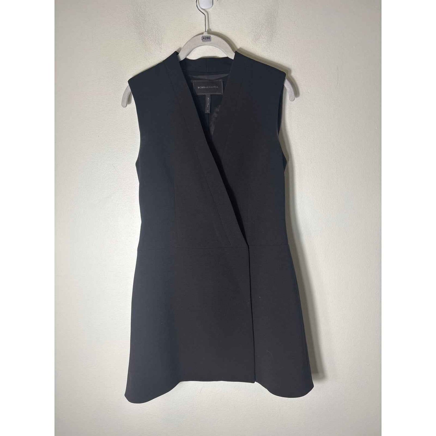 BCBG Maxazaria Black Sleeveless Knee Lenth Dress Sz XS