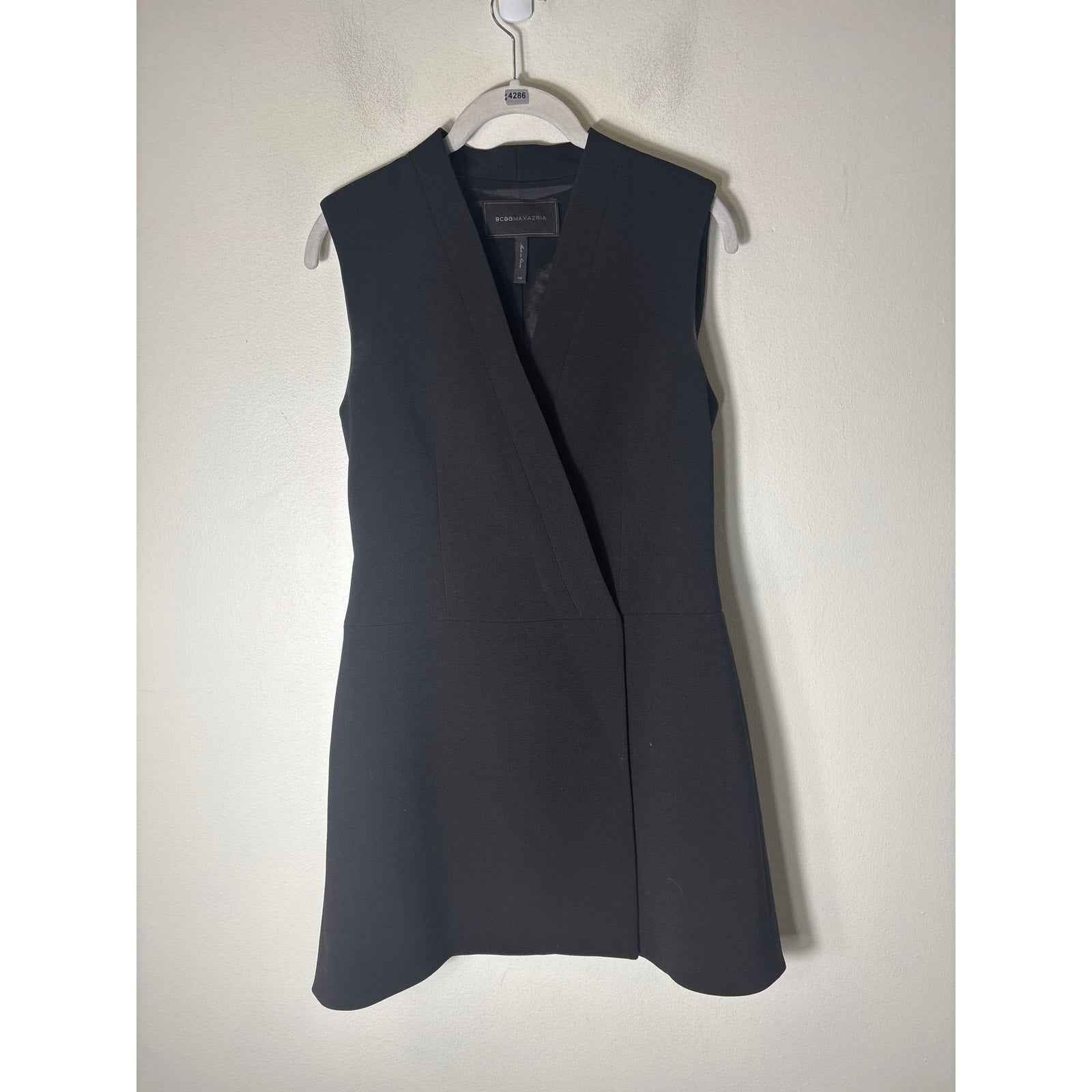 BCBG Maxazaria Black Sleeveless Knee Lenth Dress Sz XS