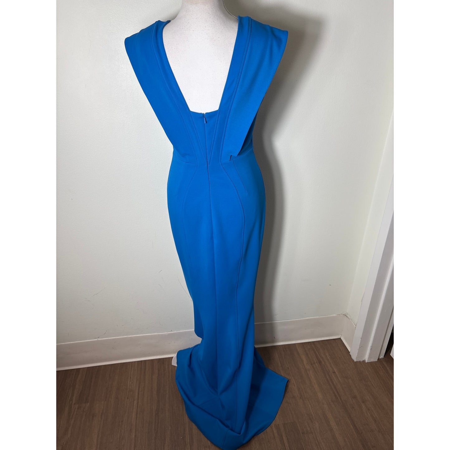 Zac Posen Blue Column Gown Sz 2