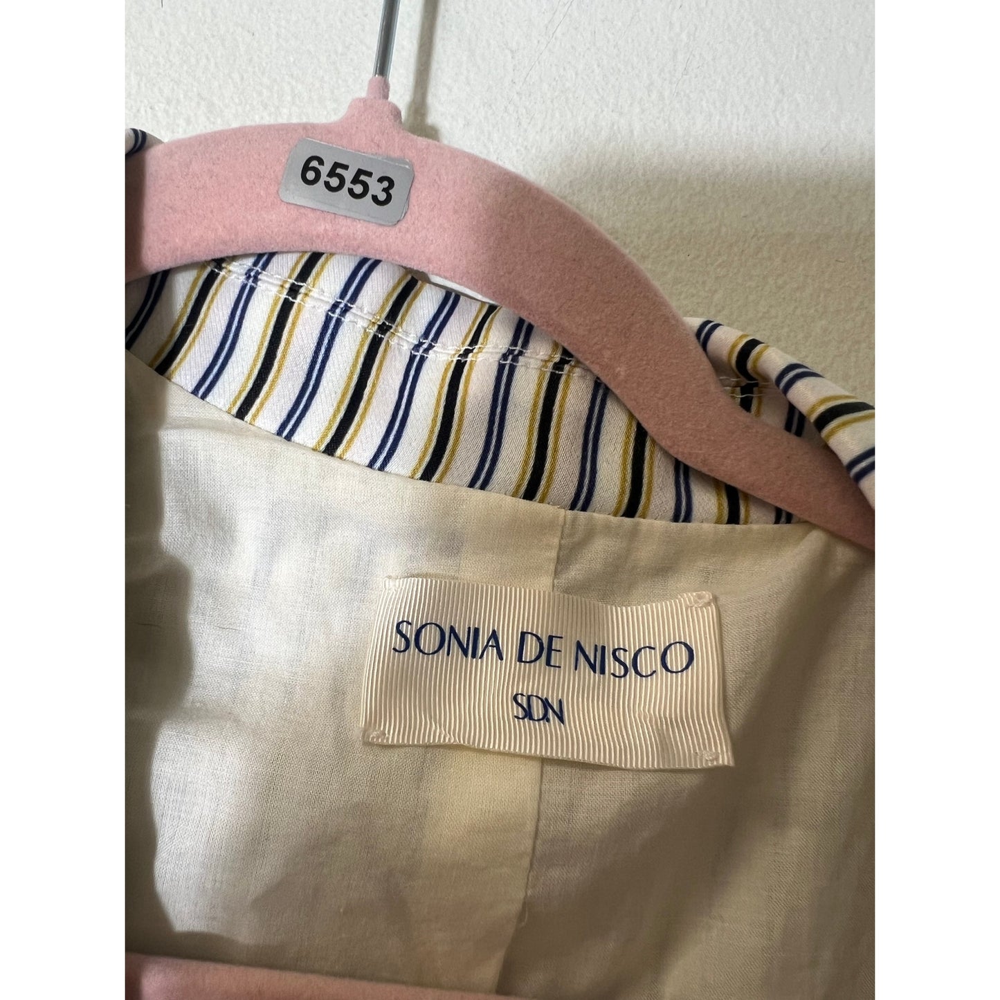 Sonia De Nisco Stripe Blazer Sz 42