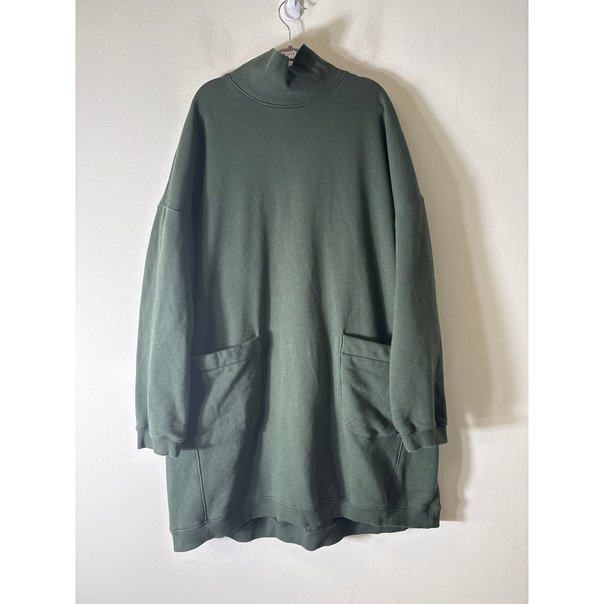 Pomander Place Dark Green Long Sleeve Turtleneck Dress  Sz S