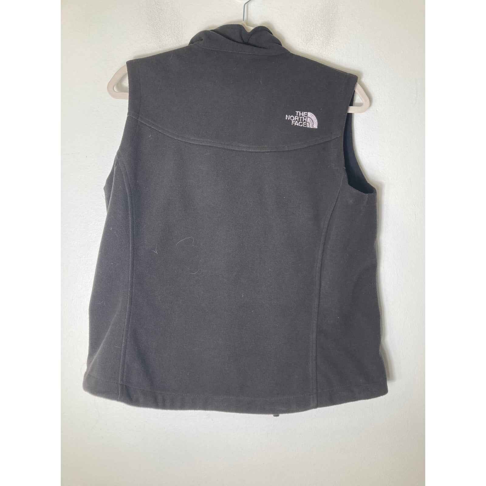 North Face Black Windwall Fleece Zip Up Vest Sz M