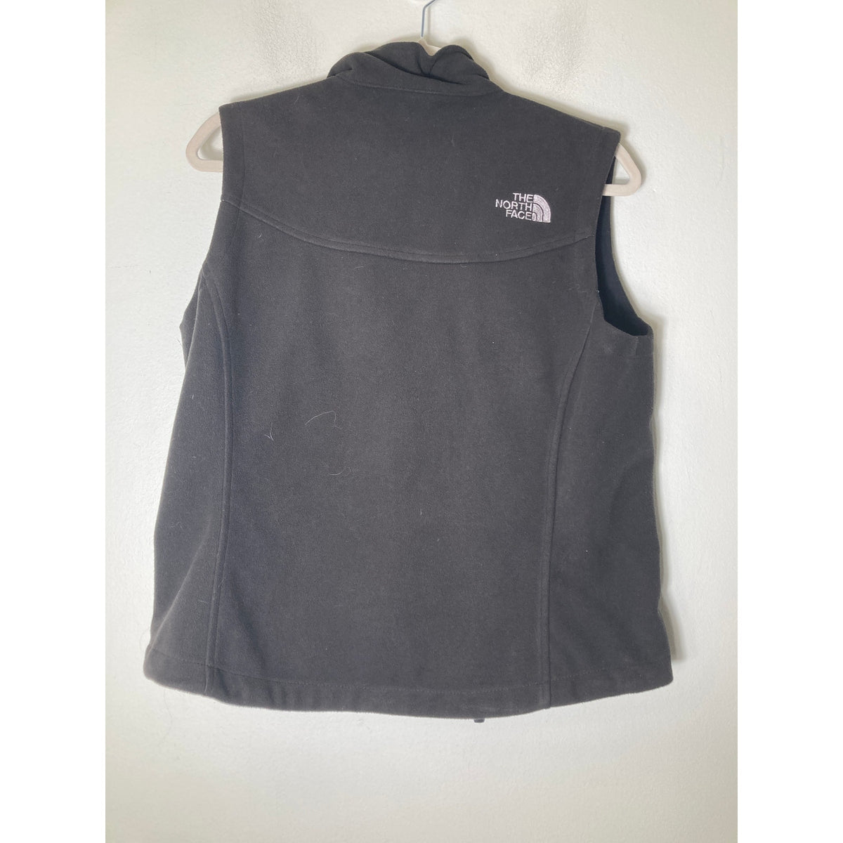 North Face Black Windwall Fleece Zip Up Vest Sz M