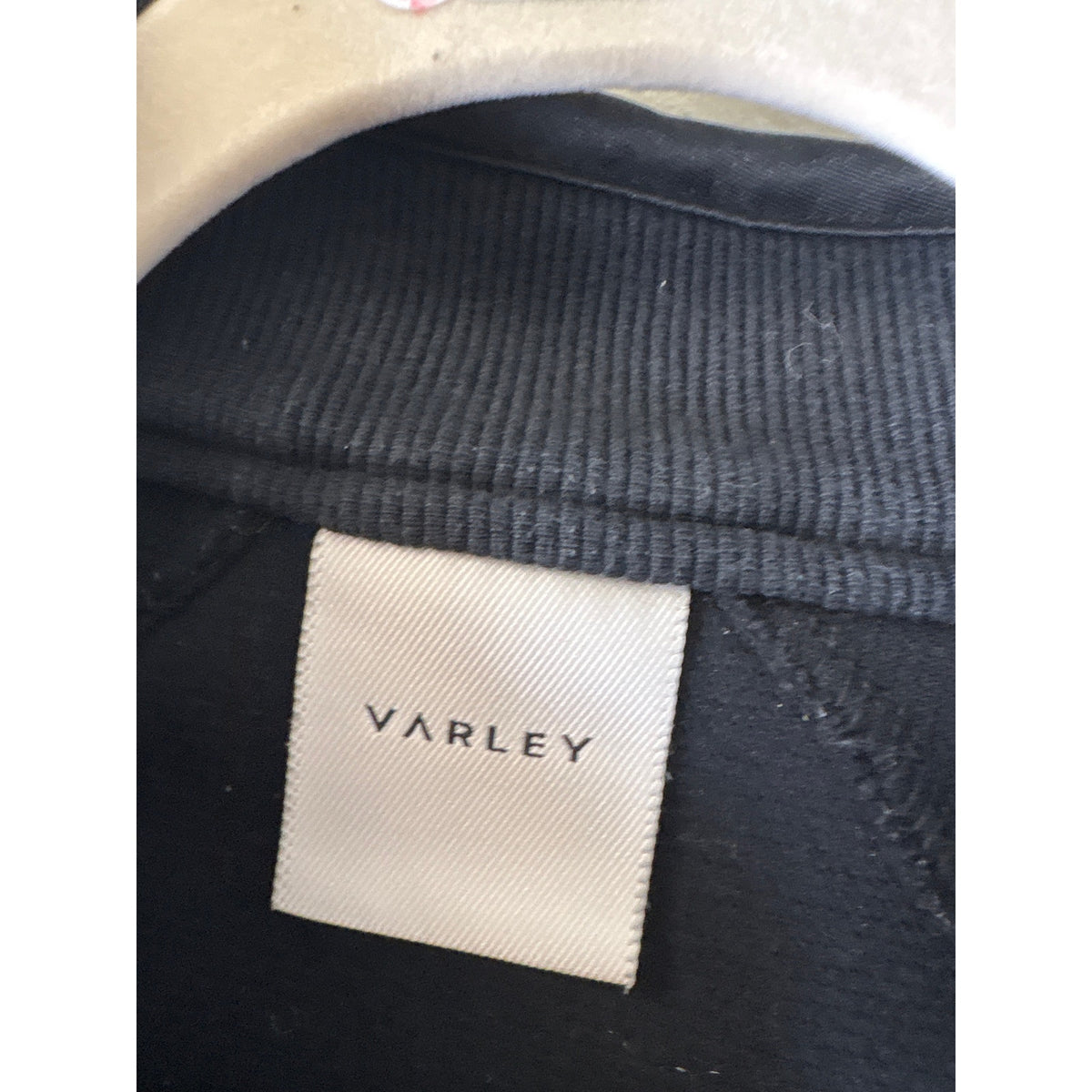 Varley Black Ribbed Pullover Sz XS