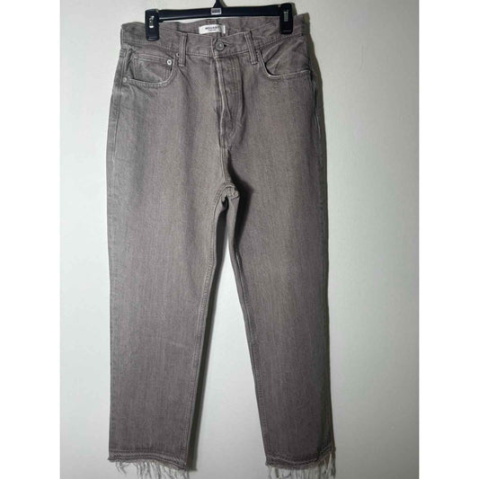Moussy Vintage Brownish Gray Button Fly Straight Leg Jeans Sz 27
