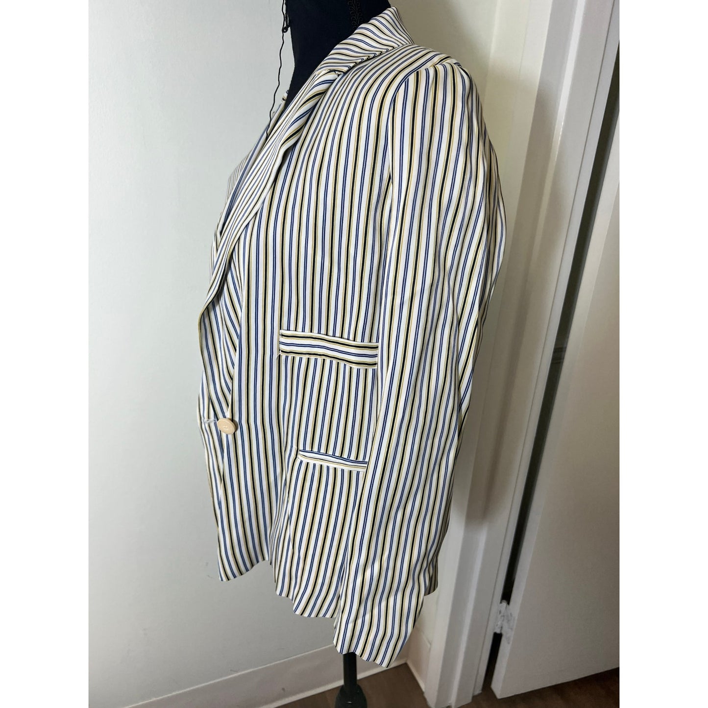 Sonia De Nisco Stripe Blazer Sz 42