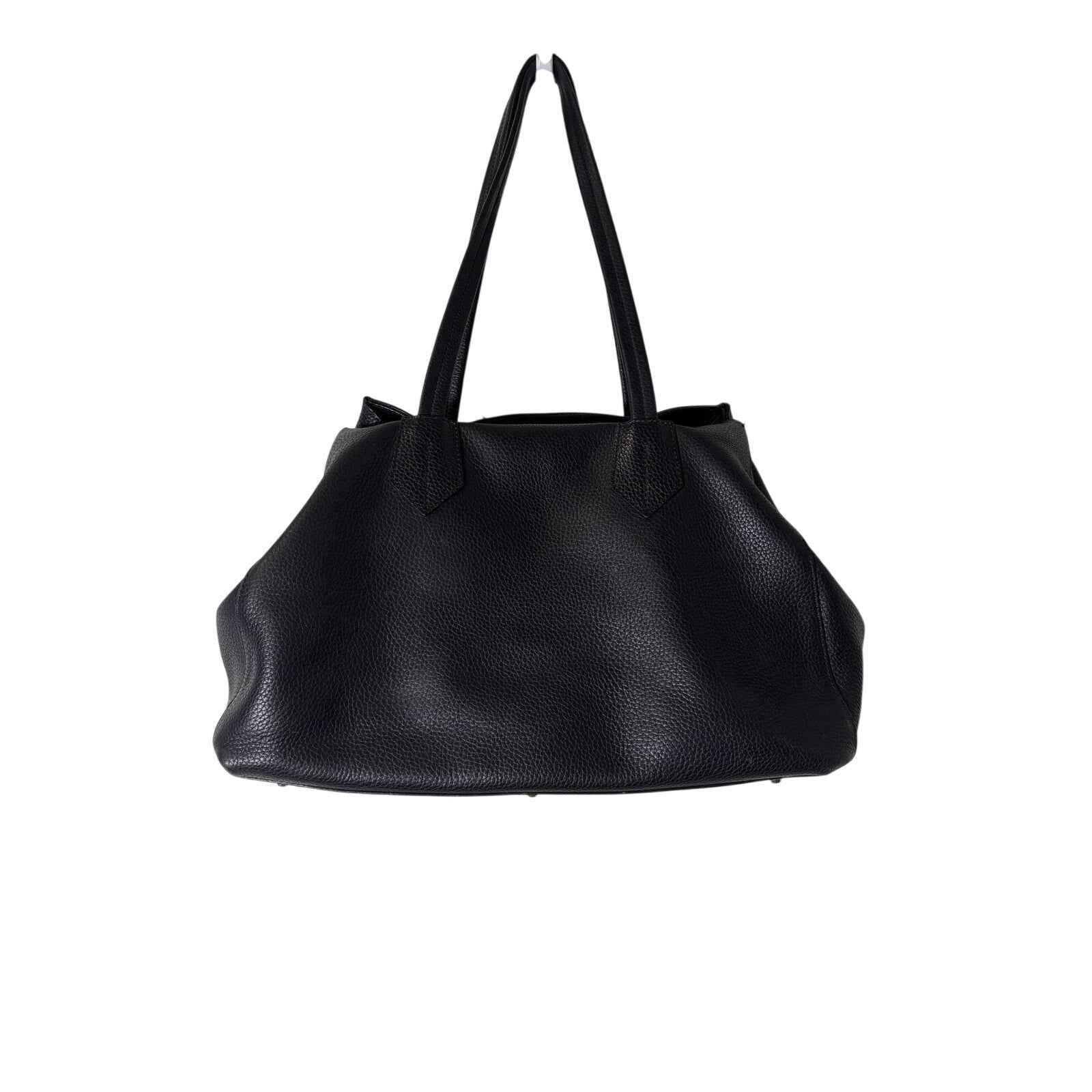 Neely & Chloe Black Pebbled Leather Tote
