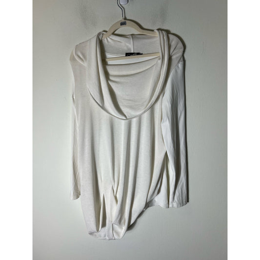 Sympli Cream Cowl Neck Pullover Tunic Sz 10