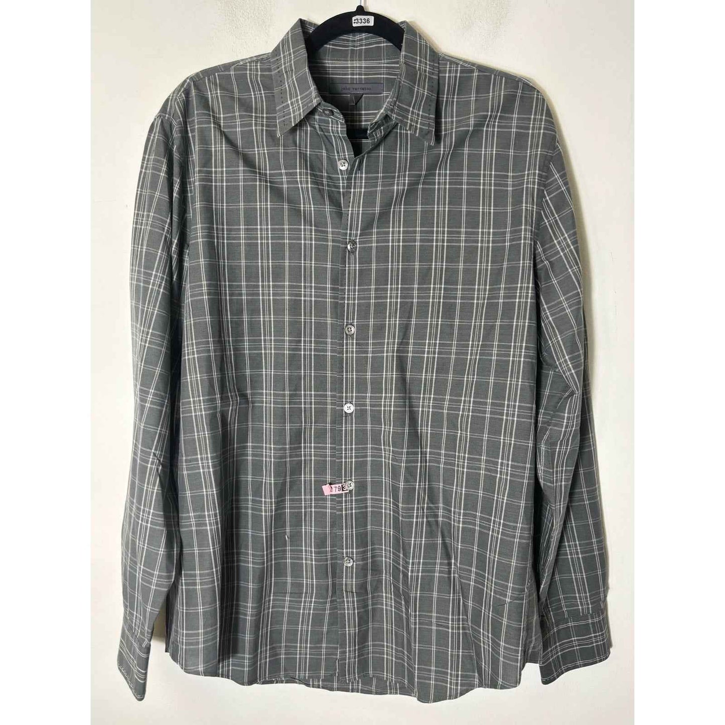 Men's Mason's Blue Brown Large Plaid Long Sleeve Button Down Shirt Sz L