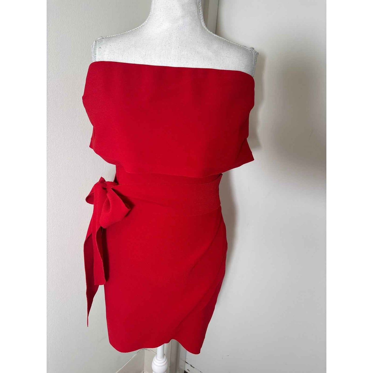 Bec + Bridge Red Strapless Mini Dress Sz 6