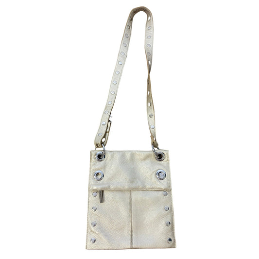 Hammitt Los Angeles Medium Pewter Leather Crossbody Bag