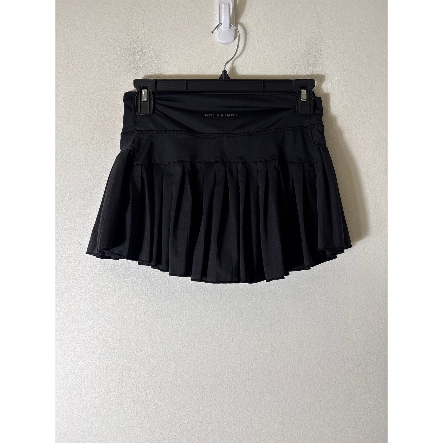 Goldhinge Black Pleated Tennis Skirt Sz S