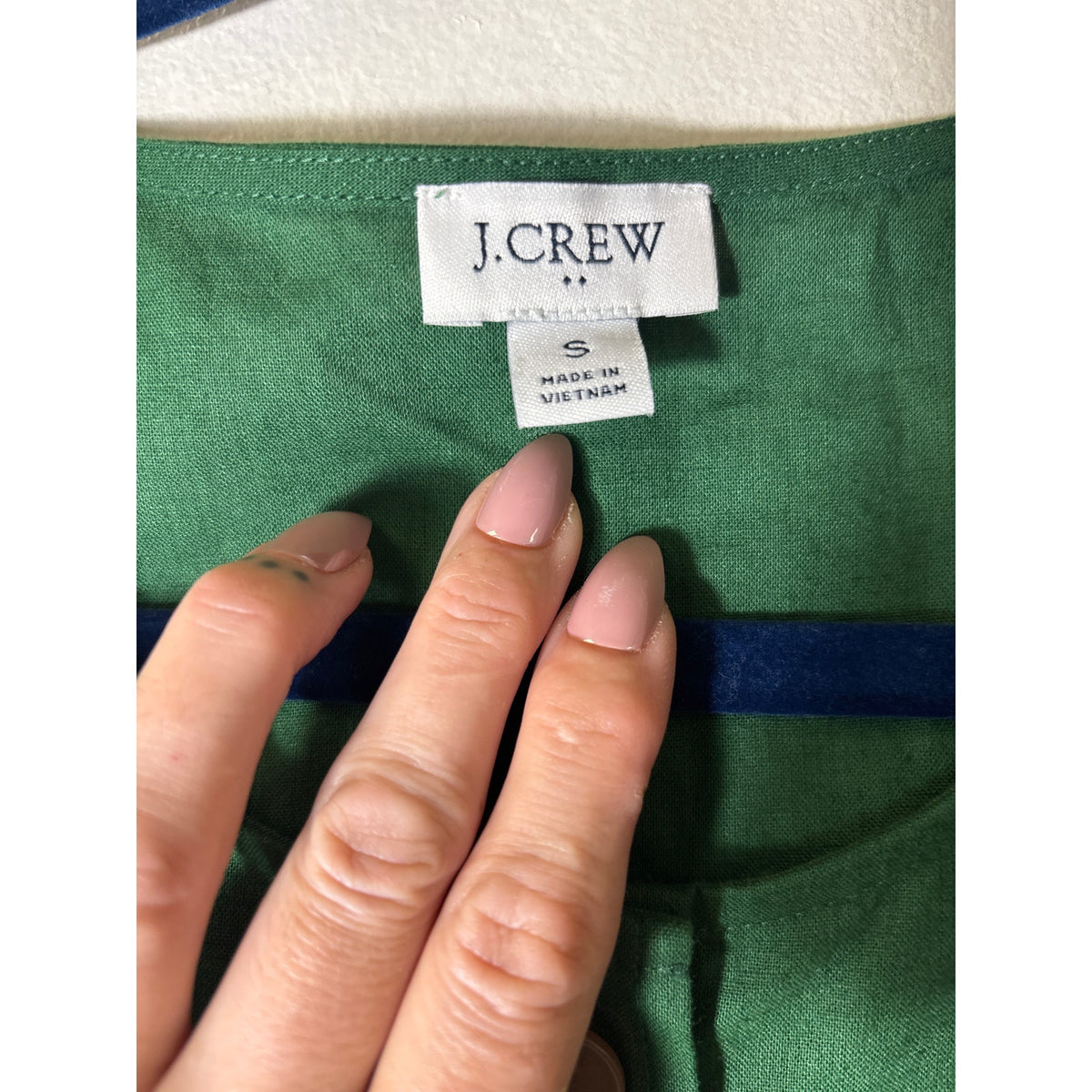 J. Crew Green Sleeveless Button Up Linen Tank Top Sz S