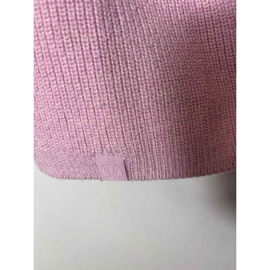 Lululemon Pink Longsleeve Knit Sweater Sz 6