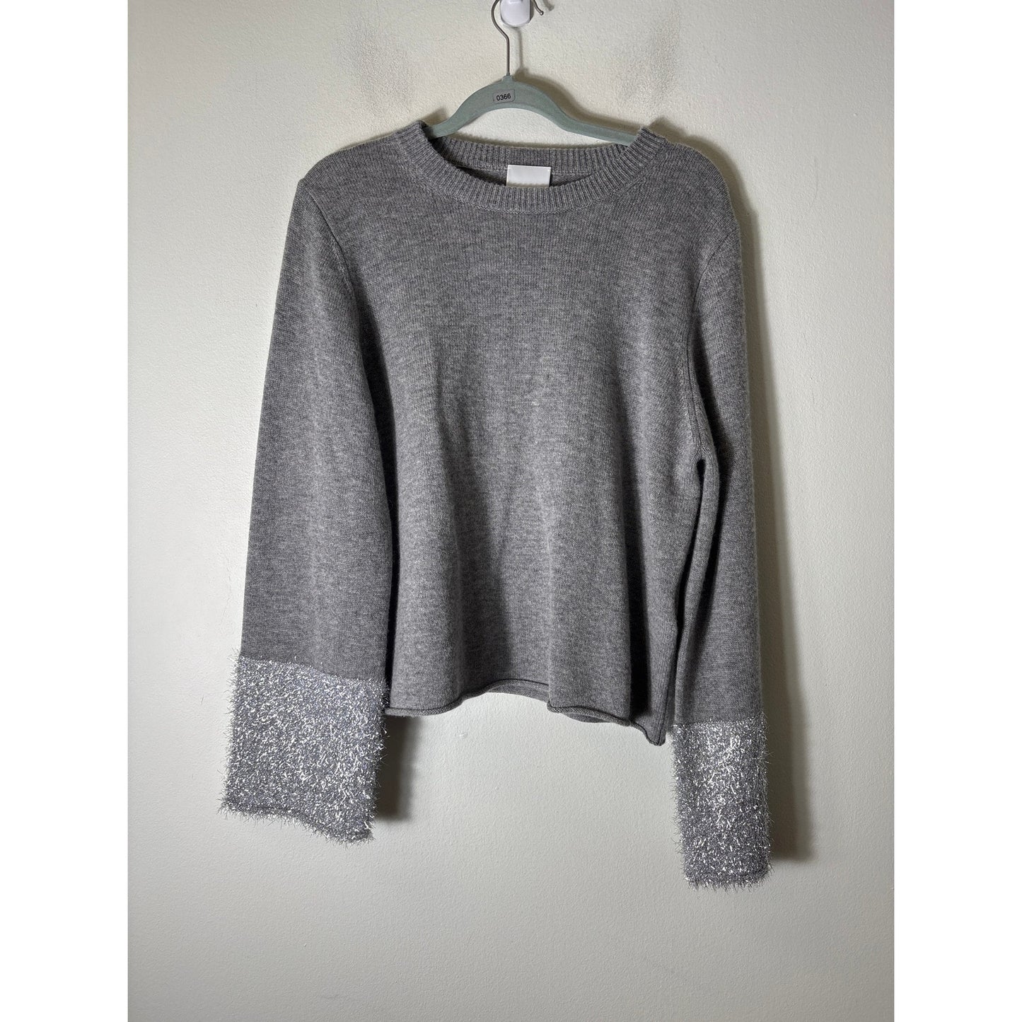 Allude Cashmere Long Wide Sleeve Sweater Sz M