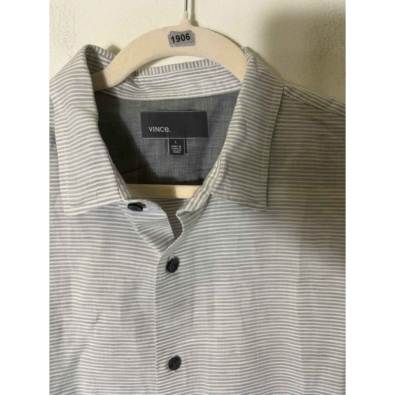 Men's Bundle of 2 Vince Long Sleeve Button Down Shirts Sz L