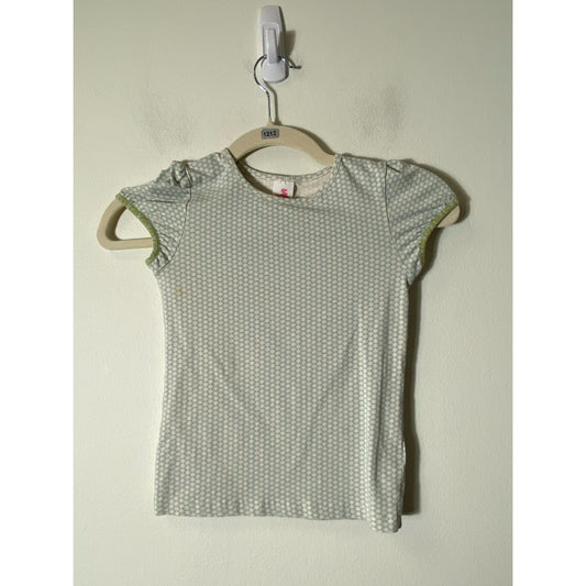 Girls Matilda Jane Green/White top Sz 6