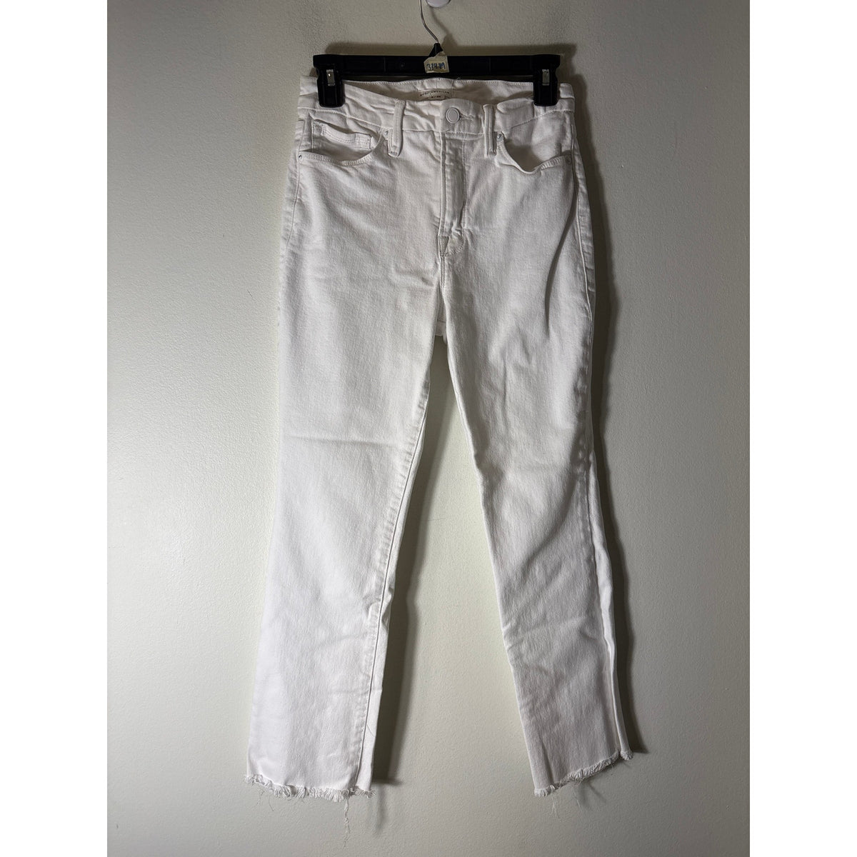Good American Good Legs Straight White Denim Sz 6/28