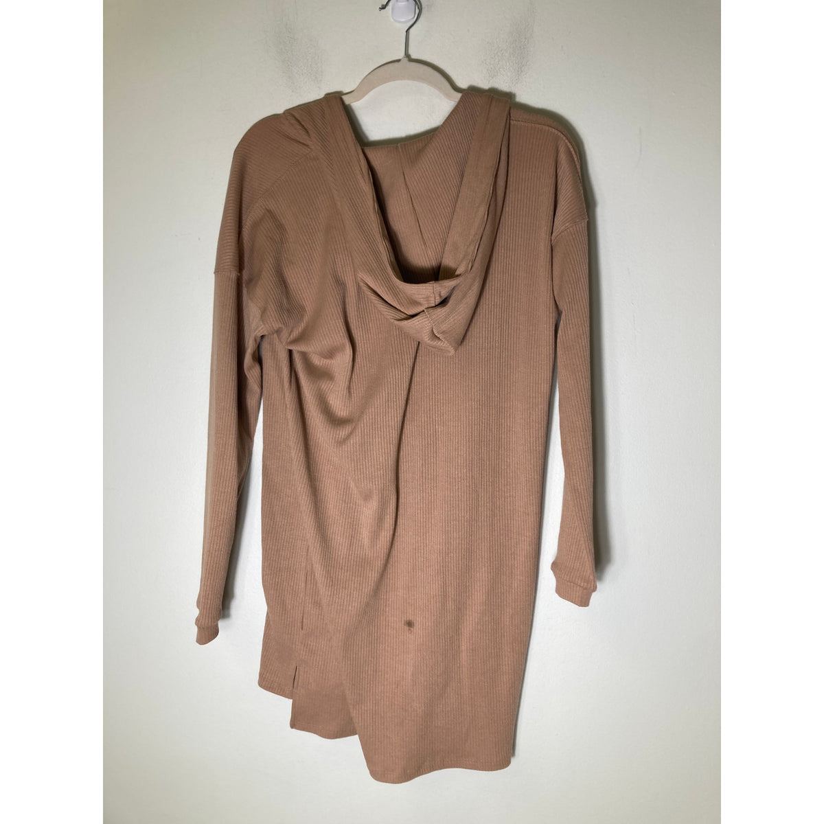 Thistle Ribbed Lace Up Pullover Hoodie Sz s