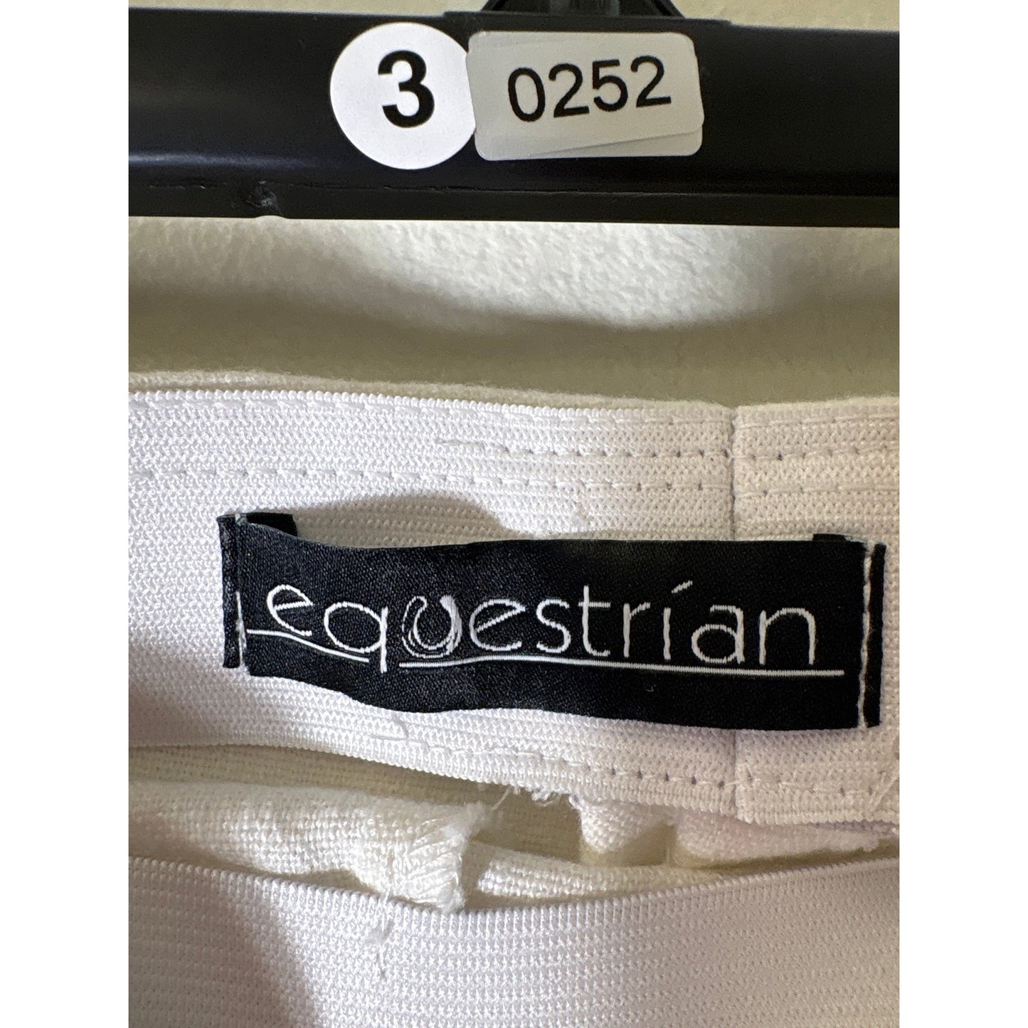 Equestrian Eggshell White Wide Leg Pull On Pants Sz 6