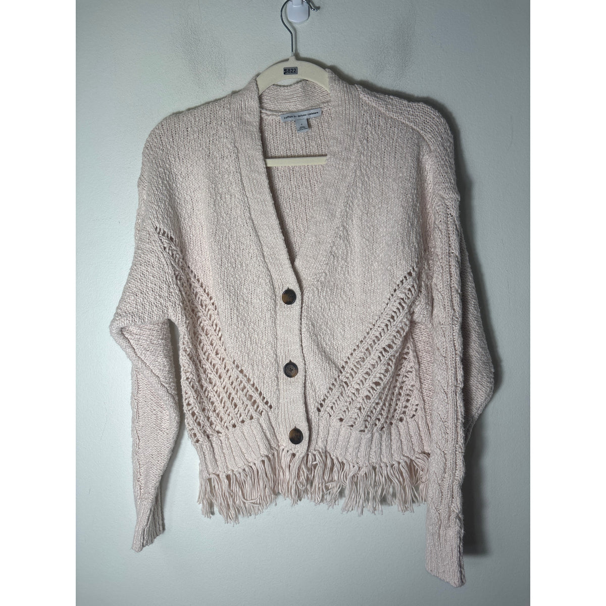 Cotton by Autumn Cashmere Long Sleeve Cotton Knit Button Up Cardigan Sz S
