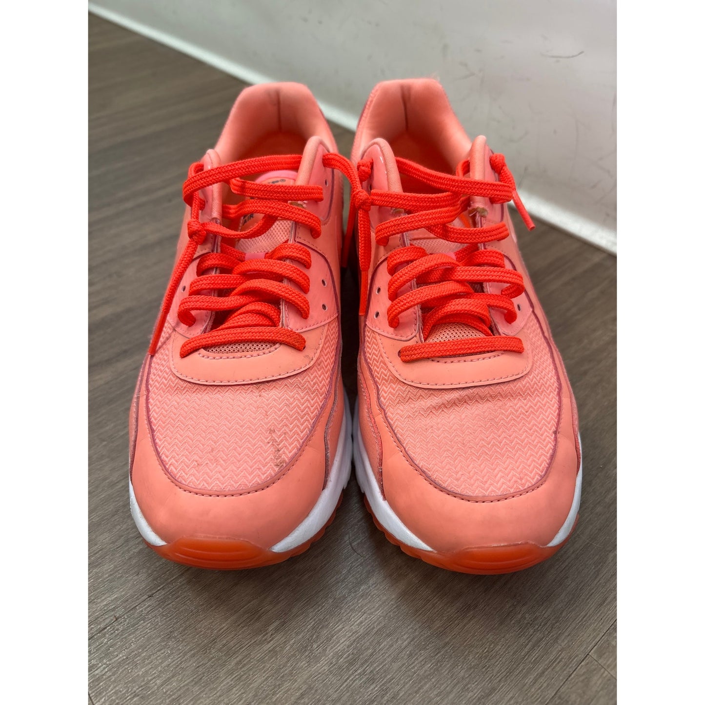Nike Air Max 90 Ultra Neon Orange Tennis Shoe Sz 10
