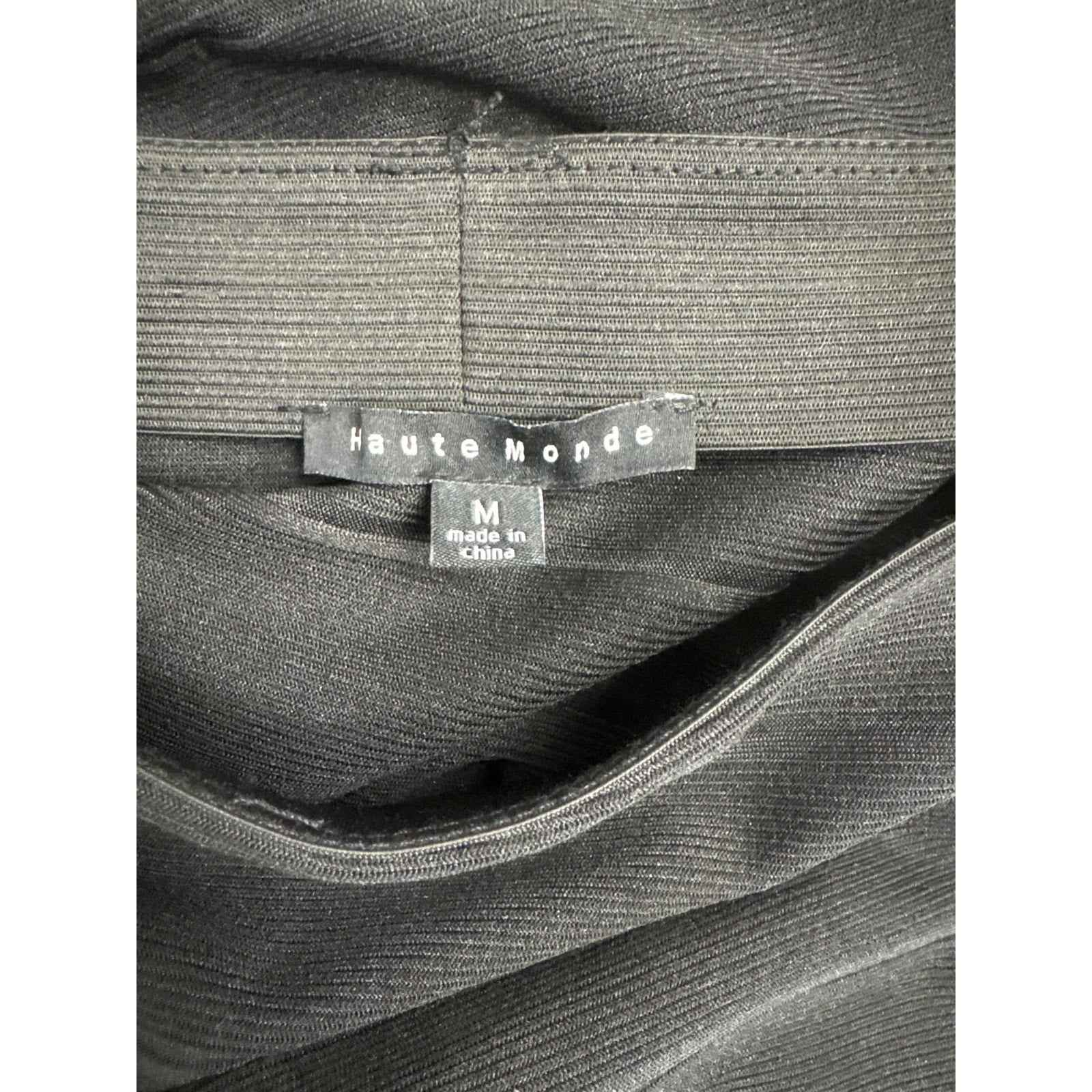 Haute Monde Black Fitted Pencil Skirt Sz M