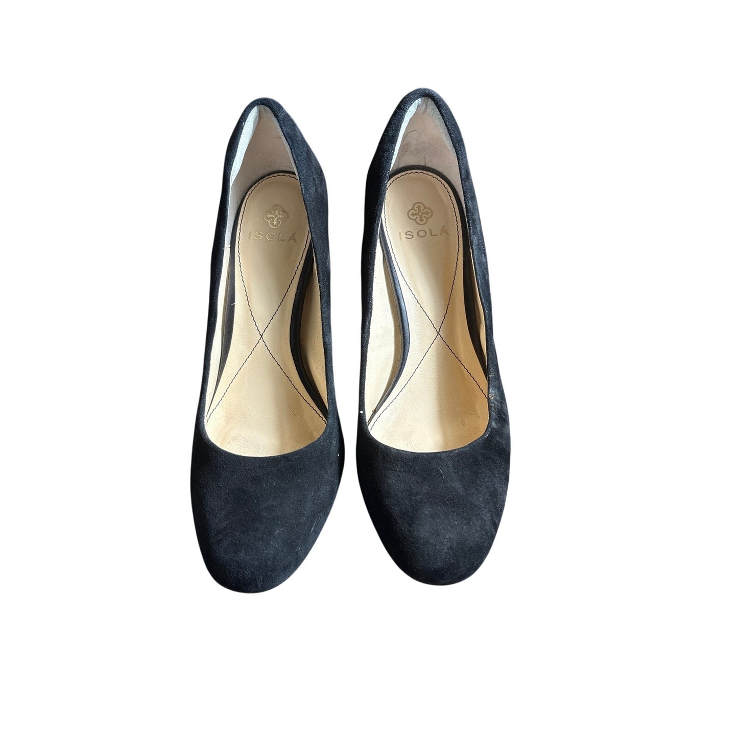 Isola Black Suede High Heel Pumps Sz 9