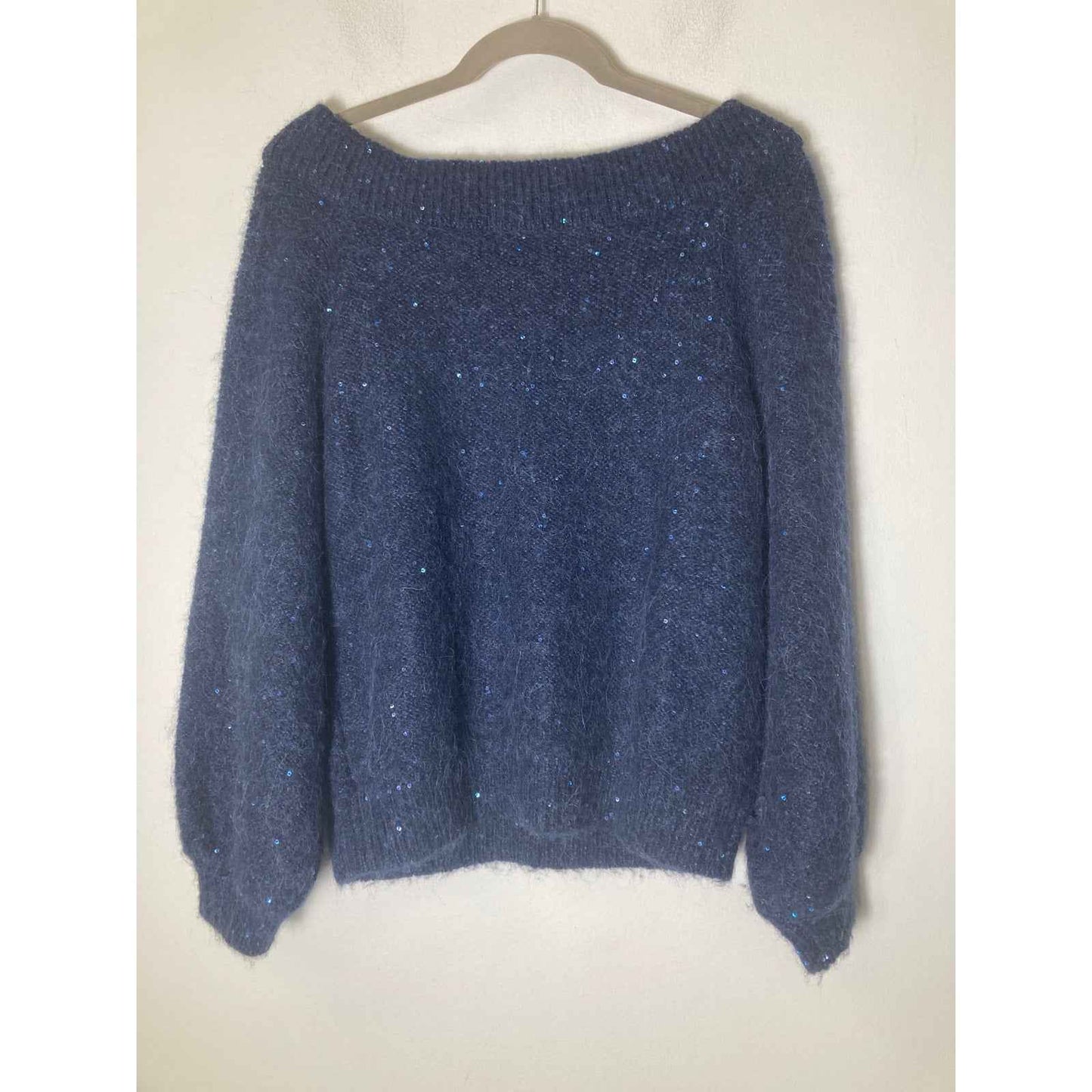 Banana Republic Navy Blue Long Sleeve V-Neck Sweater Sz M