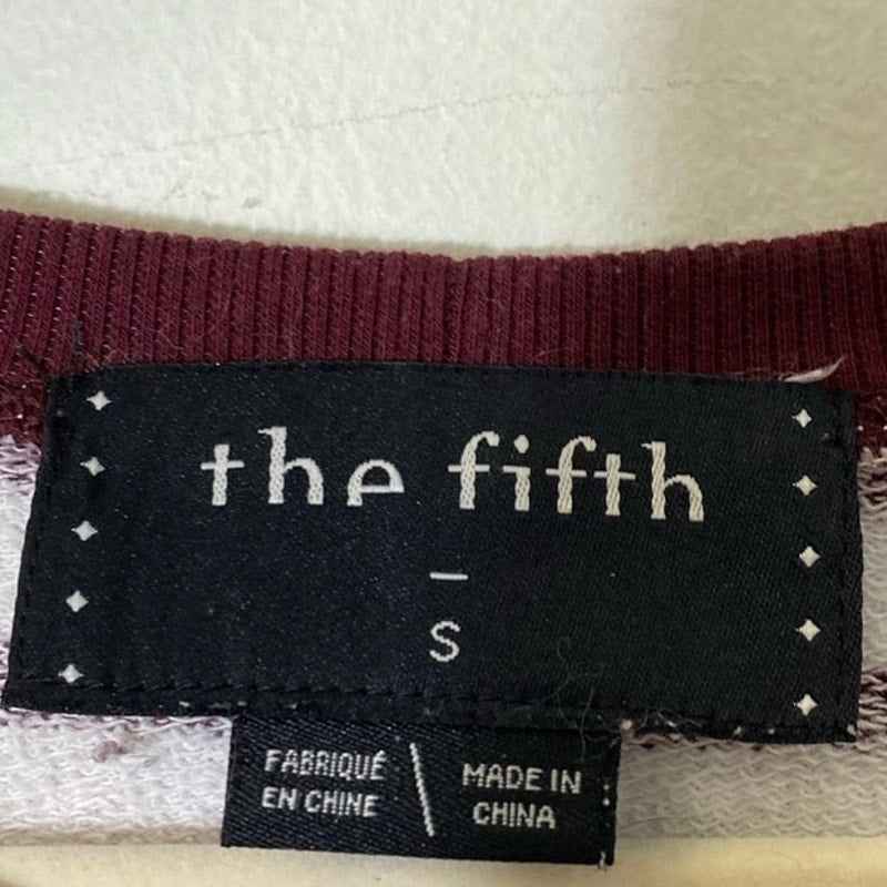 The Fifth Maroon/White Terry Mini Dress Sz S