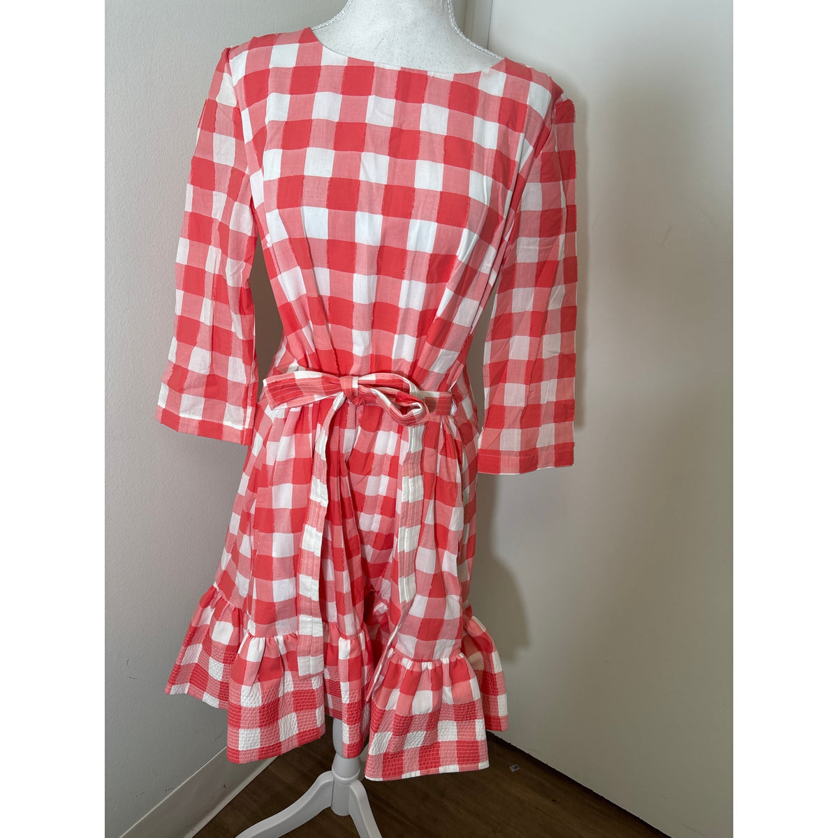 Persifor Gingham Poppy Dress Sz S