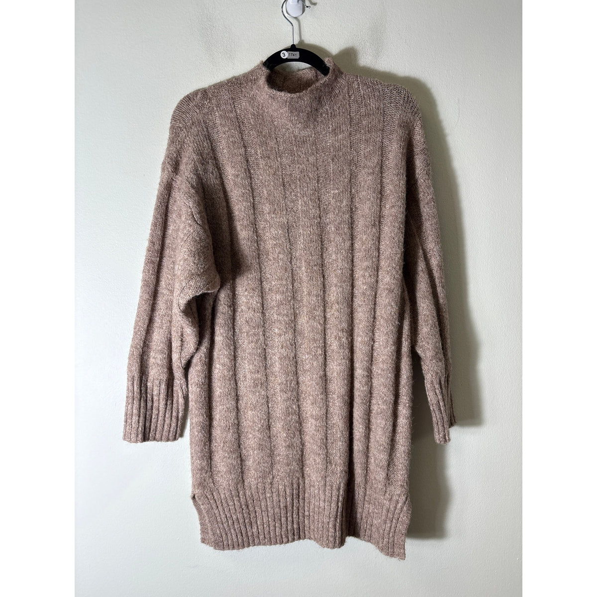 Top Shop Brown Sweater Mini Dress Sz 0-2