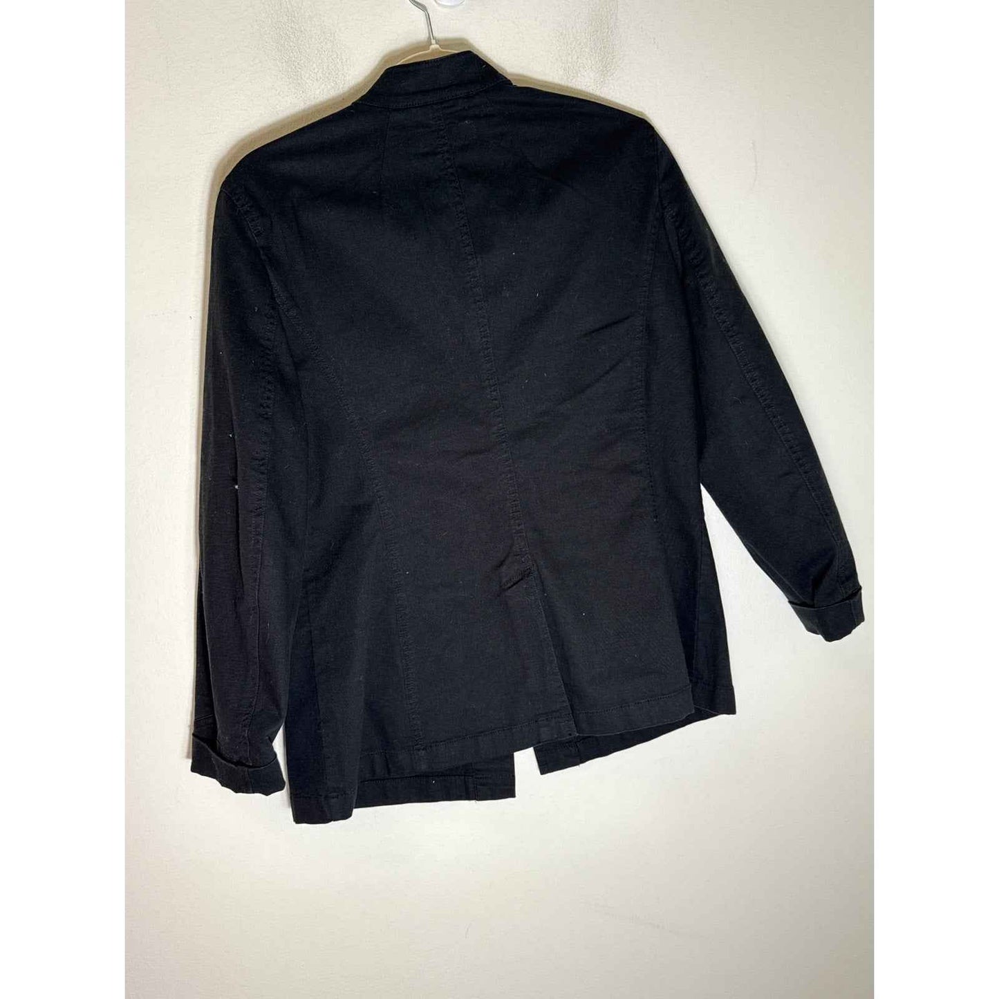 Lauren Ralph Lauren Black Long Sleeve Button Up Jacket Sz 8