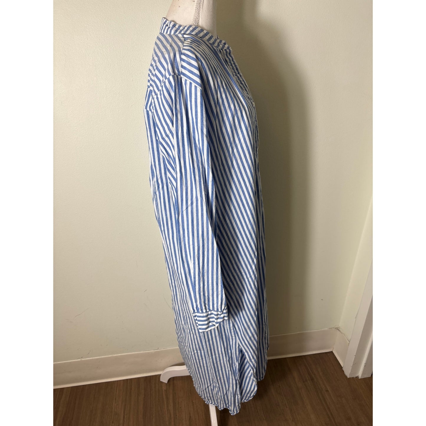 Millie Blue and White Stripe Coverup Sz XL