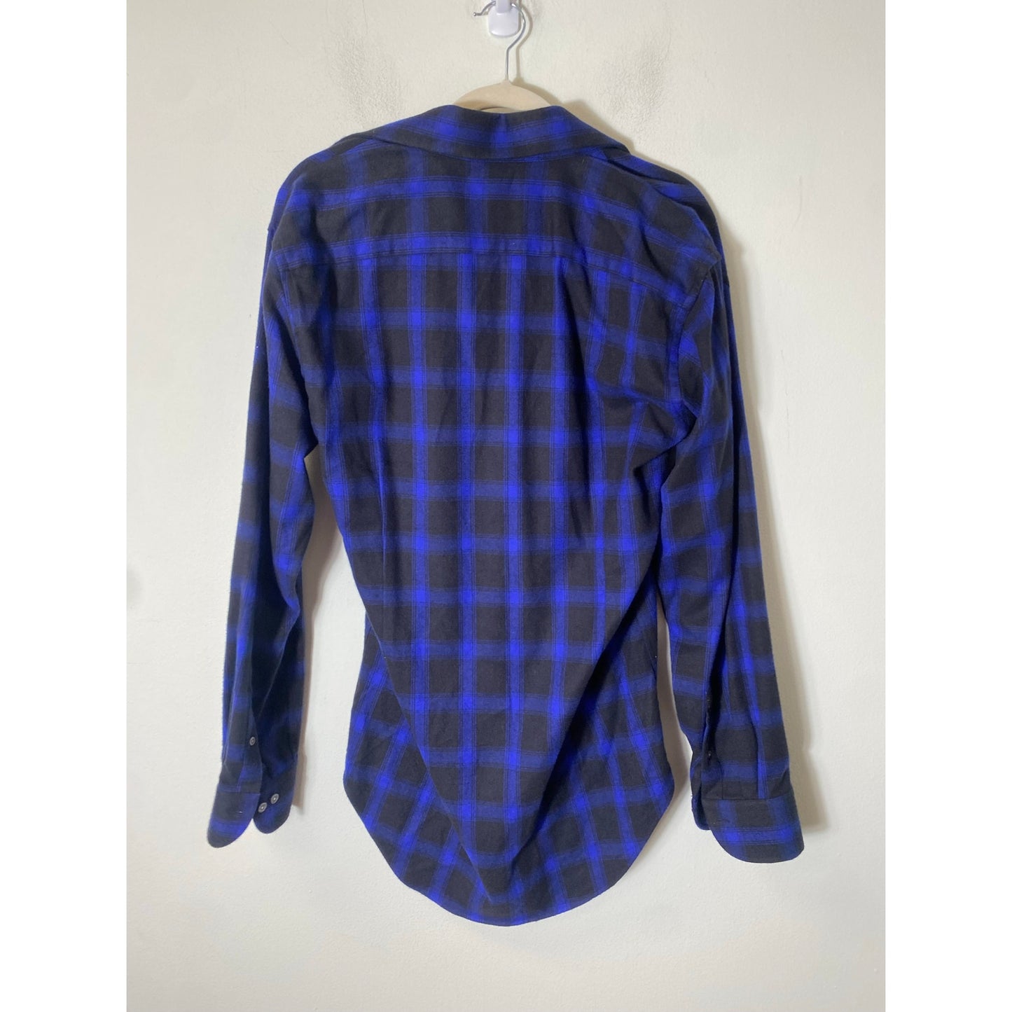 Ledbury Blue Black Flannel Shirt Sz 16