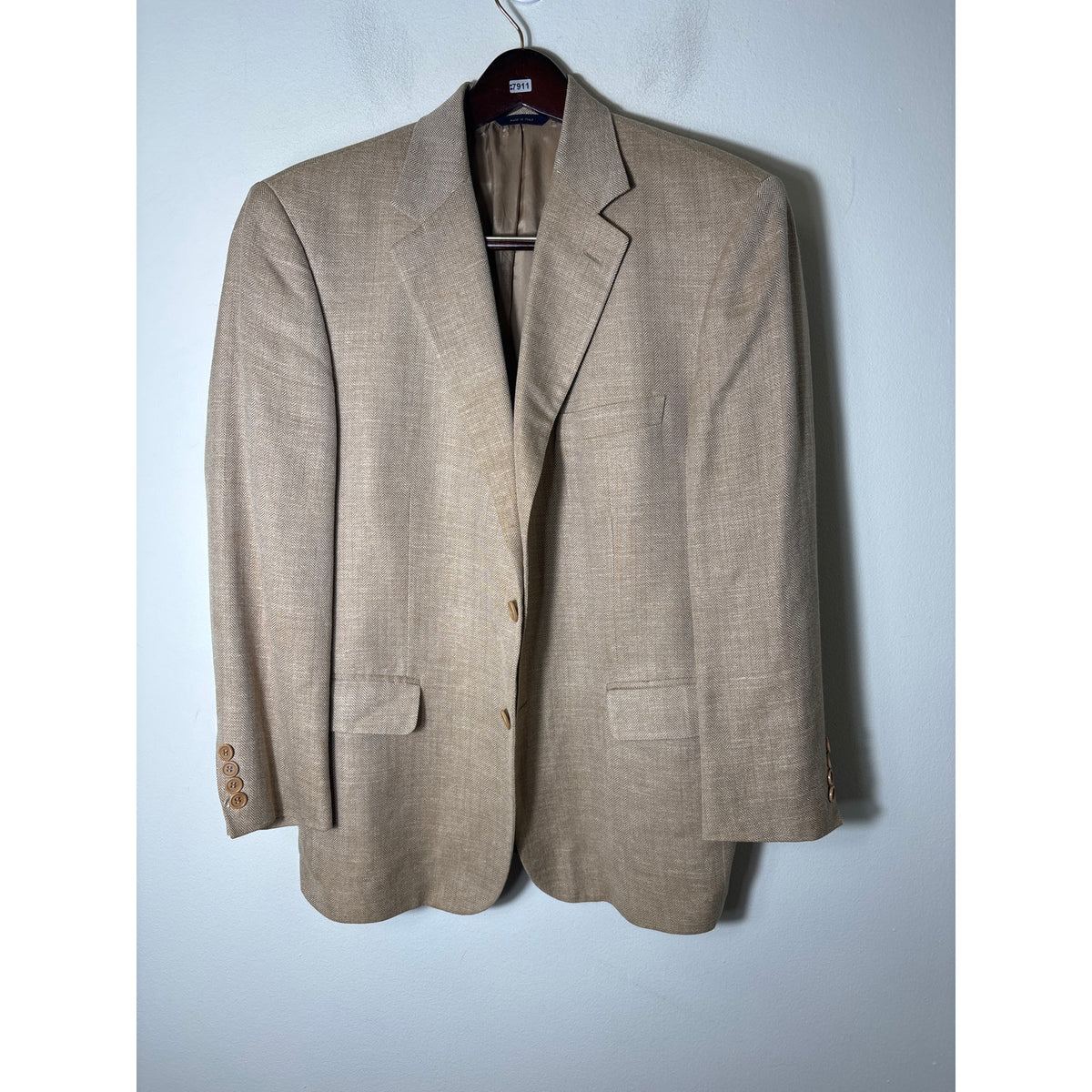 Mens Brooks Brothers Tan Jacket Sz 40