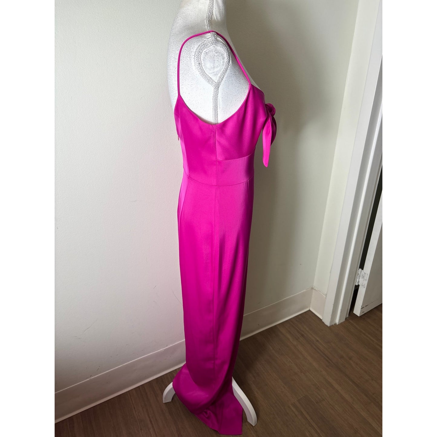 Aiden by Aiden Maddox Fushia Floor Length Gown Sz 2