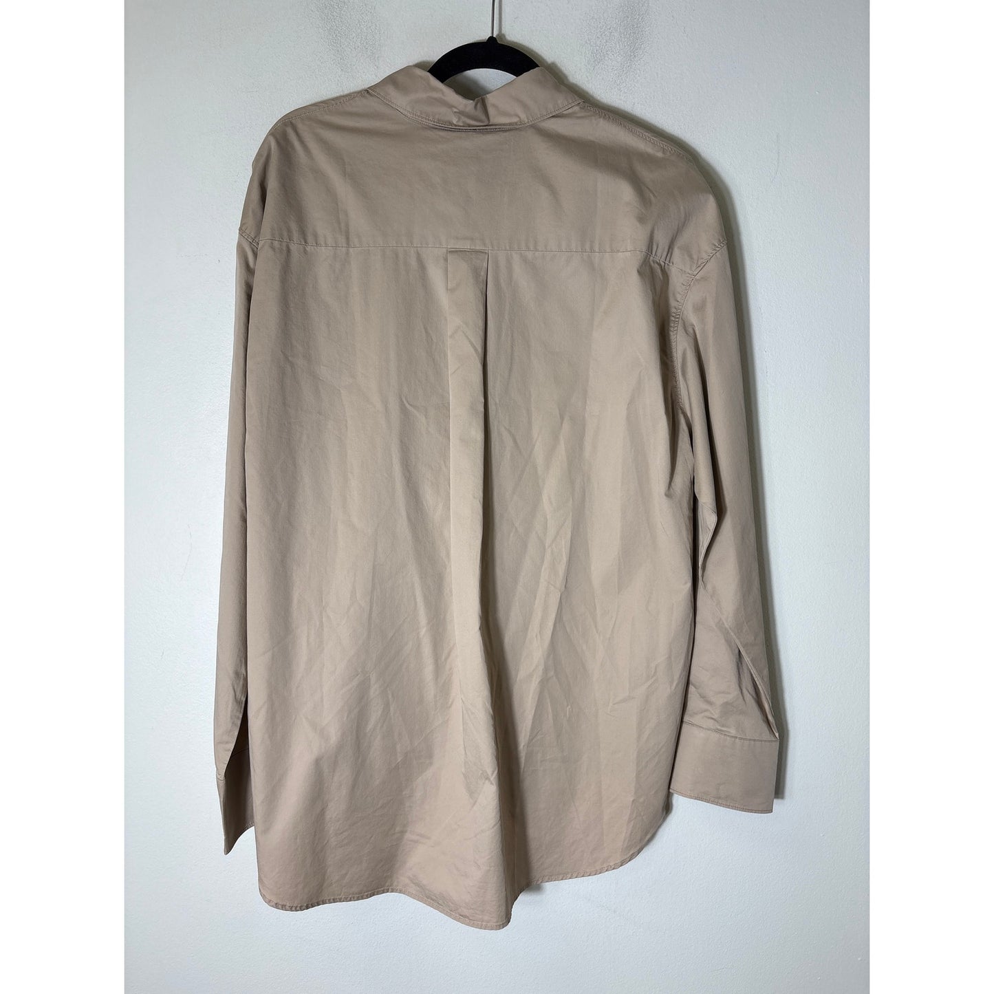 Soldout.NYT Tan Long Sleeve Button Up Cotton Shirt Sz M