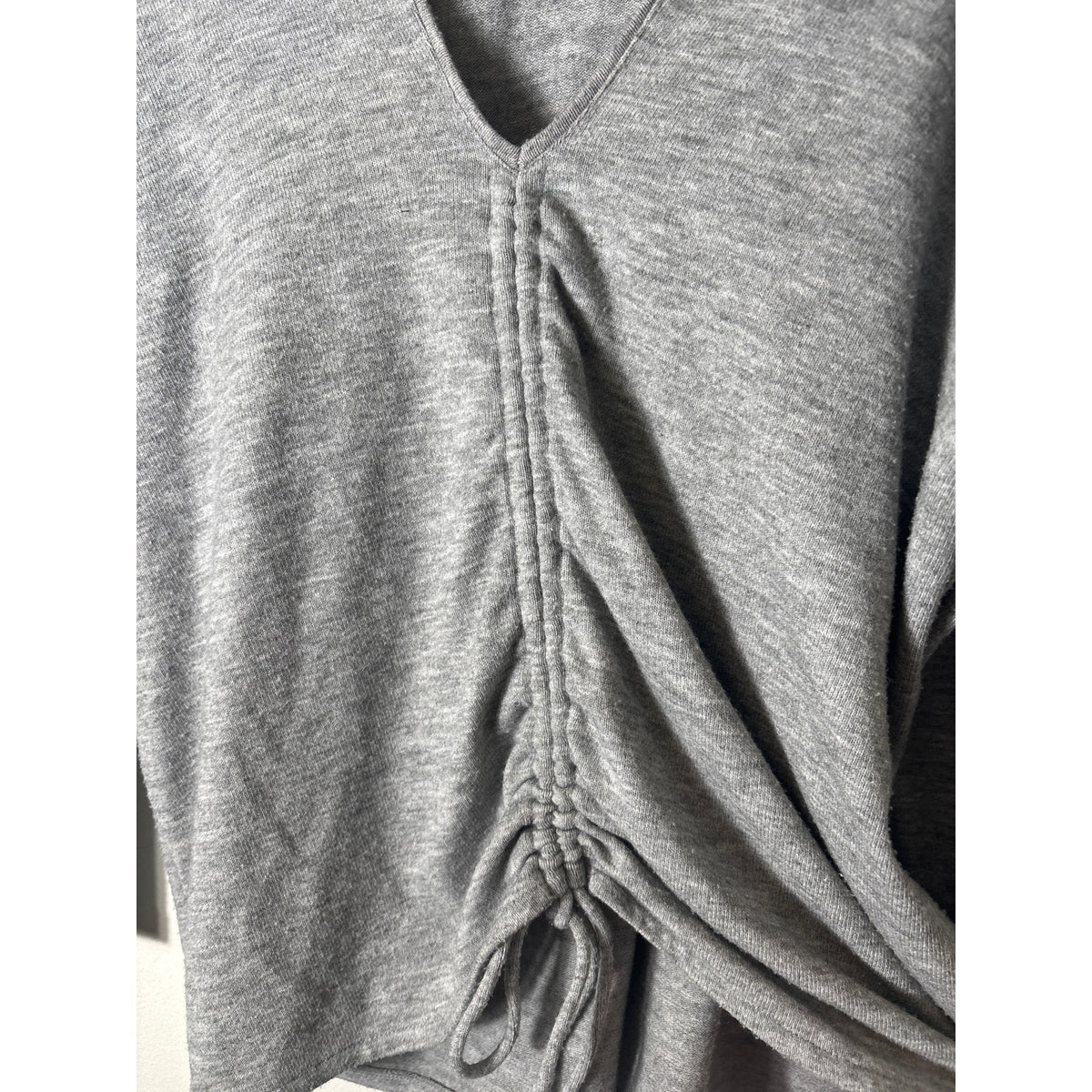 Zara Gray Long Sleeve Knit Shirt Sz M
