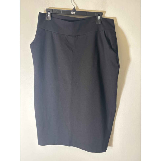 Marcella Black Fitted Skirt Sz XL