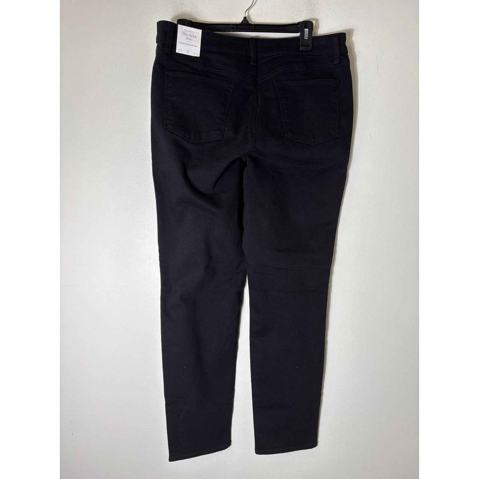 NWT Talbots Black Slim Ankle Jean Sz 12